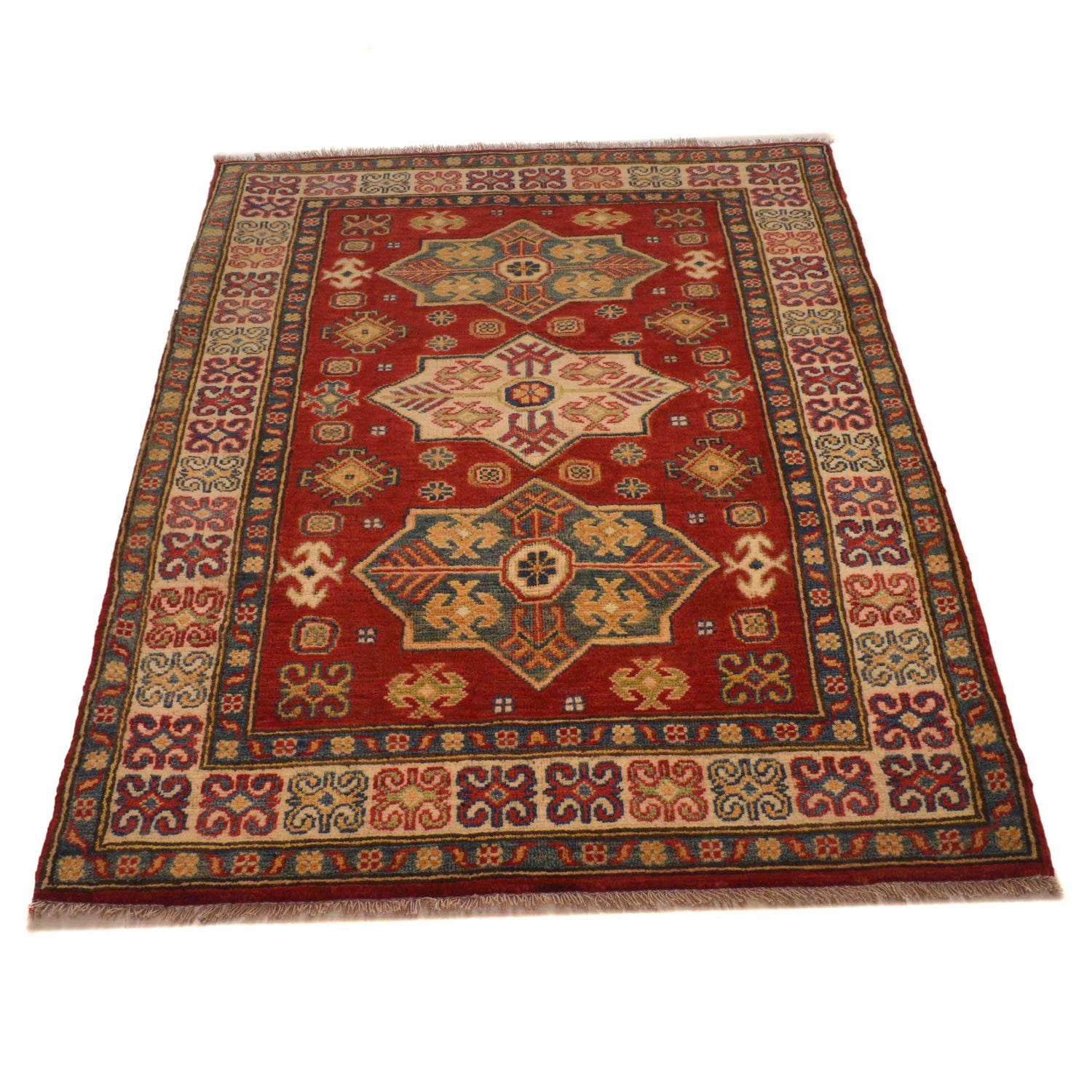 Oriental Kazak Rug 3' 3" x 4' 8" (ft)- No. B34668