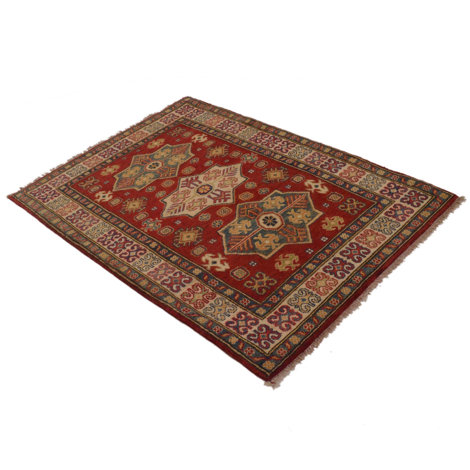 Oriental Kazak Rug 3' 3" x 4' 8" (ft)- No. B34668
