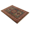 Blue Color Kazak Rug 3' 4" x 4' 9" (ft)- No. B34669