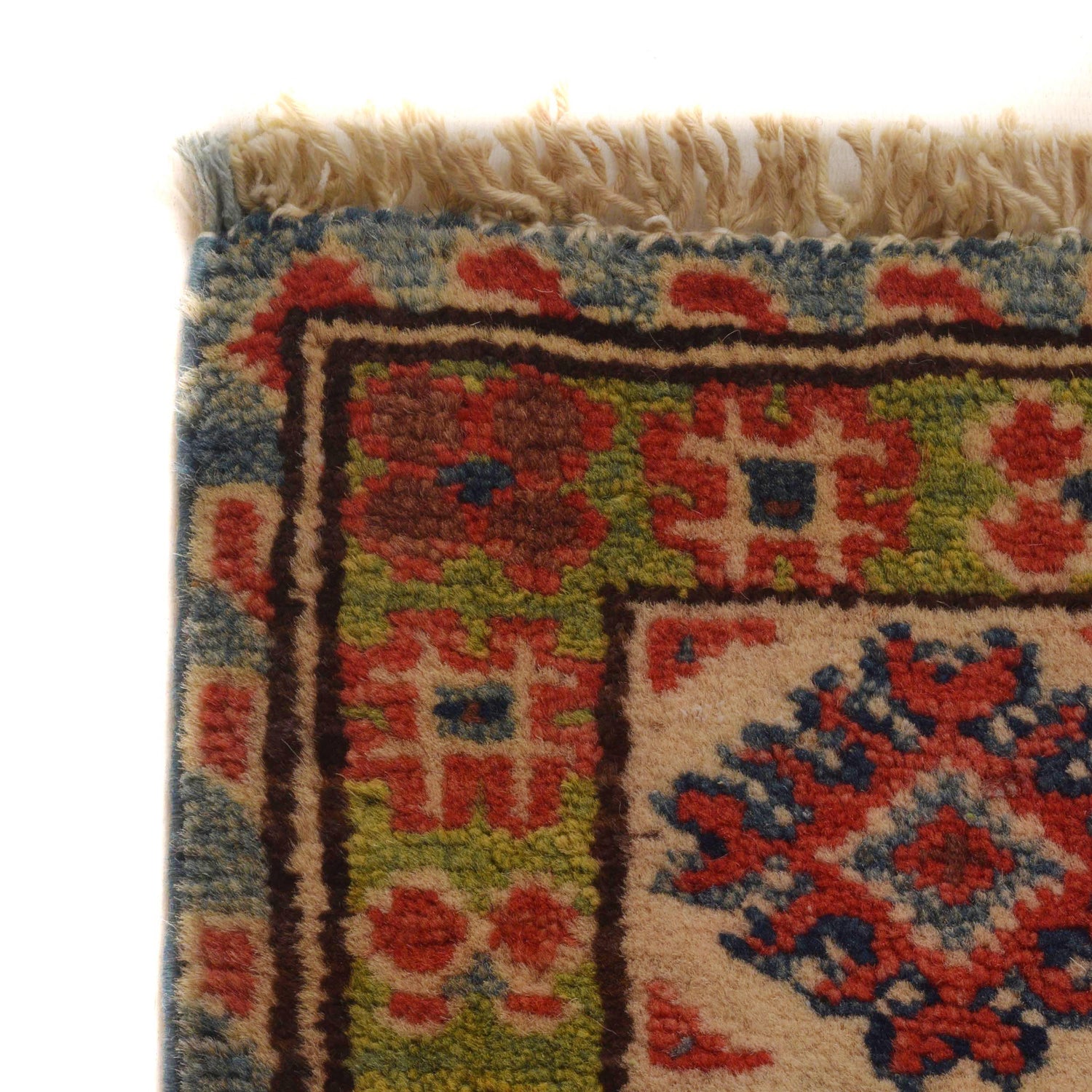 Blue Color Kazak Rug 3' 4" x 4' 9" (ft)- No. B34669