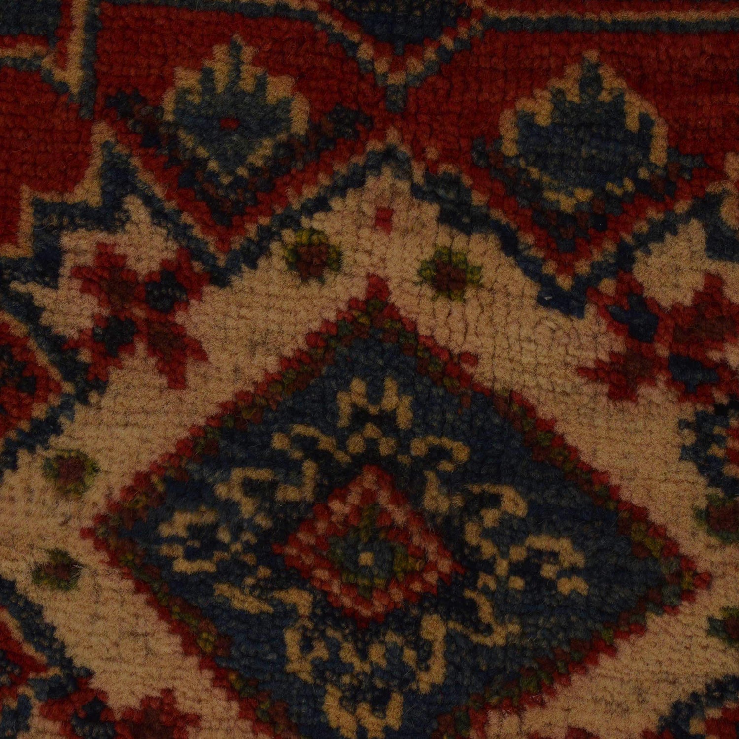 Blue Color Kazak Rug 3' 4" x 4' 9" (ft)- No. B34669