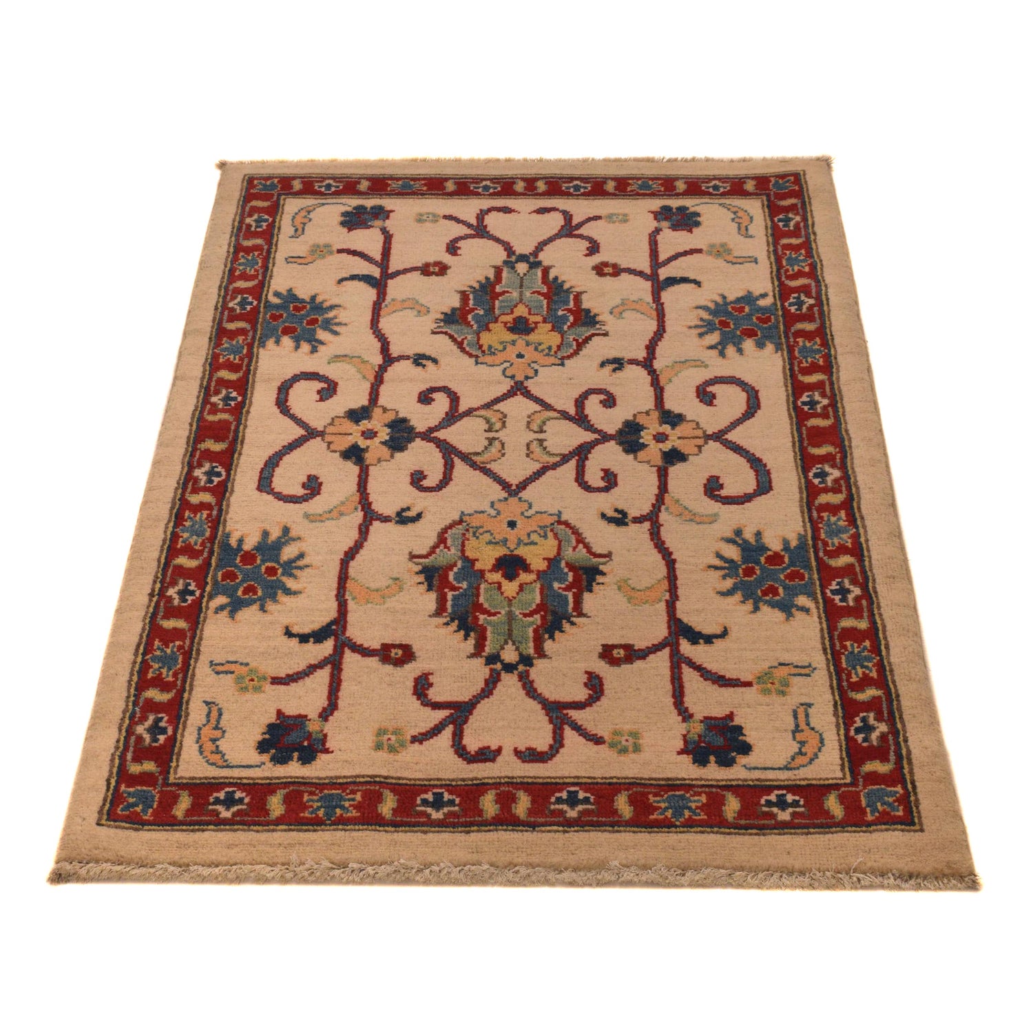 Ivory Color Kazak Rug 2' 7 x 4' 0 (ft) - No. B34671