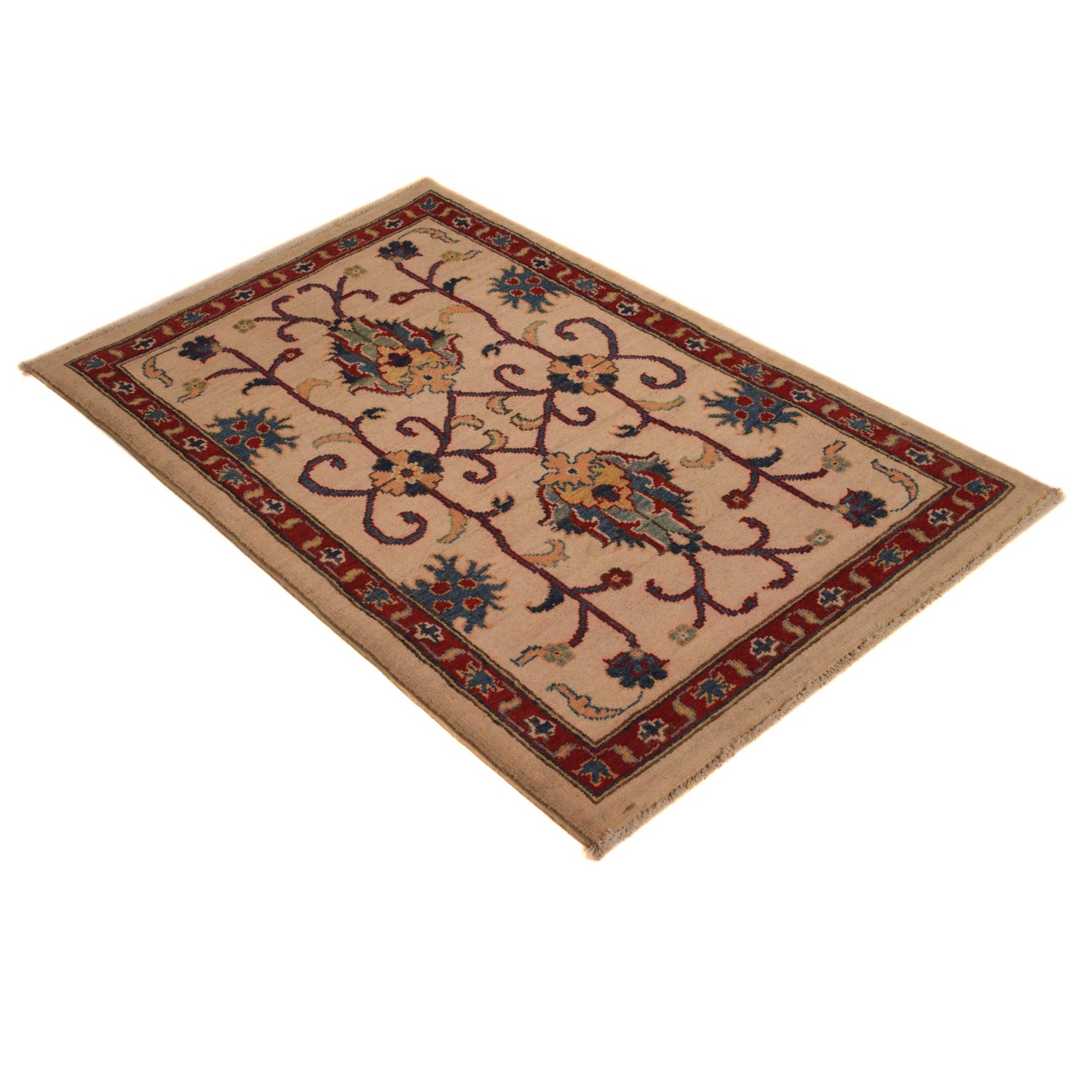 Ivory Color Kazak Rug 2' 7 x 4' 0 (ft) - No. B34671