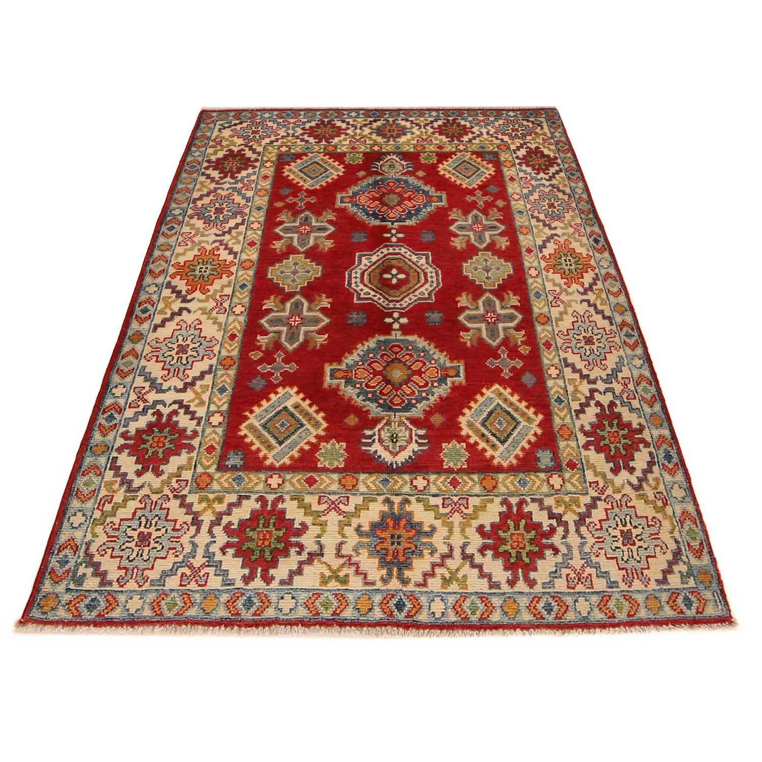 Oriental Kazak Rug 3' 5" x 5' 0" (ft)- No. B34675