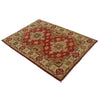 Red Color Kazak Rug 3' 5" x 4' 9" (ft)- No. B34677