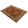 Red Color Kazak Rug 3' 5" x 4' 9" (ft)- No. B34677