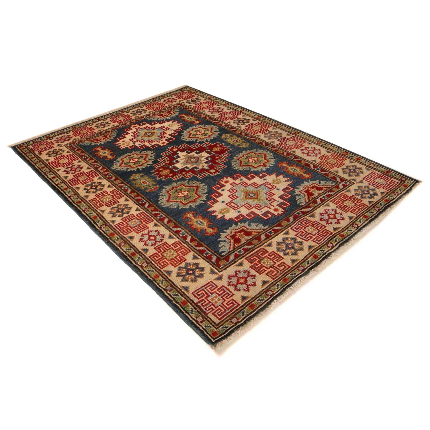 Hand Knotted Kazak Rug 2' 10 x 3' 9 (ft) - No. B34678