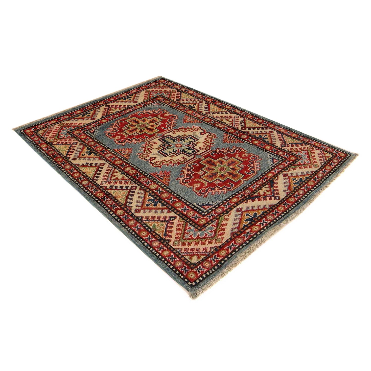 Hand Knotted Kazak Rug 2' 10 x 3' 11 (ft) - No. B34682