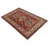 Red Color Kazak Rug 3' 1" x 4' 7" (ft)- No. B34687