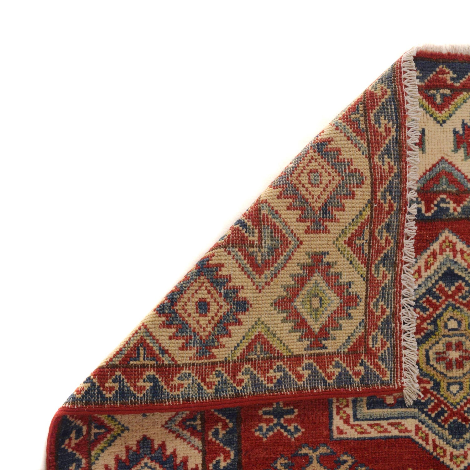 Red Color Kazak Rug 3' 1" x 4' 7" (ft)- No. B34687