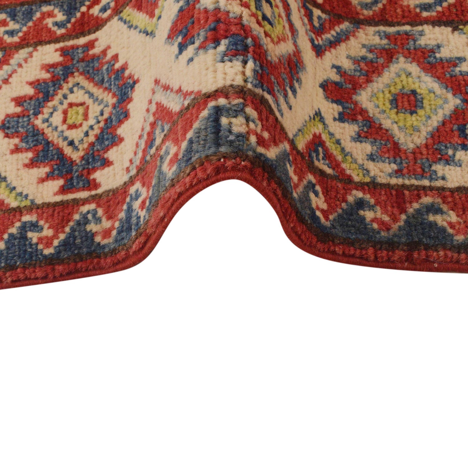 Red Color Kazak Rug 3' 1" x 4' 7" (ft)- No. B34687