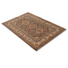 Hand Knotted Kazak Rug 3' 3" x 4' 9" (ft)- No. B34688