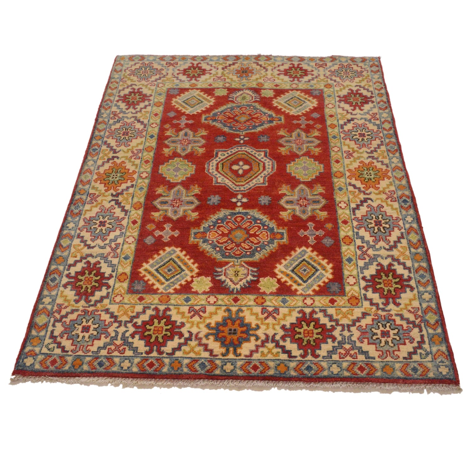 Oriental Kazak Rug 3' 5" x 5' 0" (ft)- No. B34689