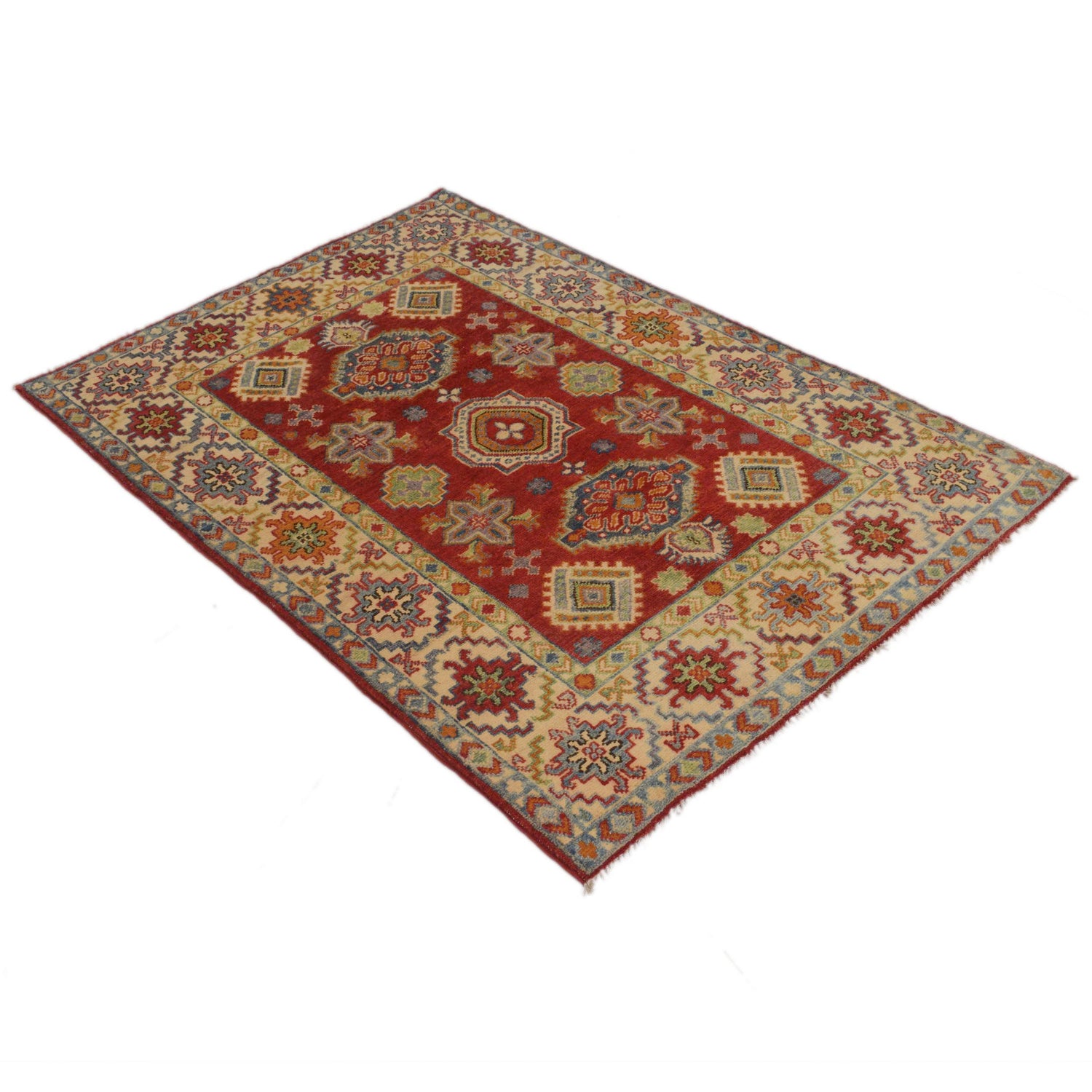 Oriental Kazak Rug 3' 5" x 5' 0" (ft)- No. B34689