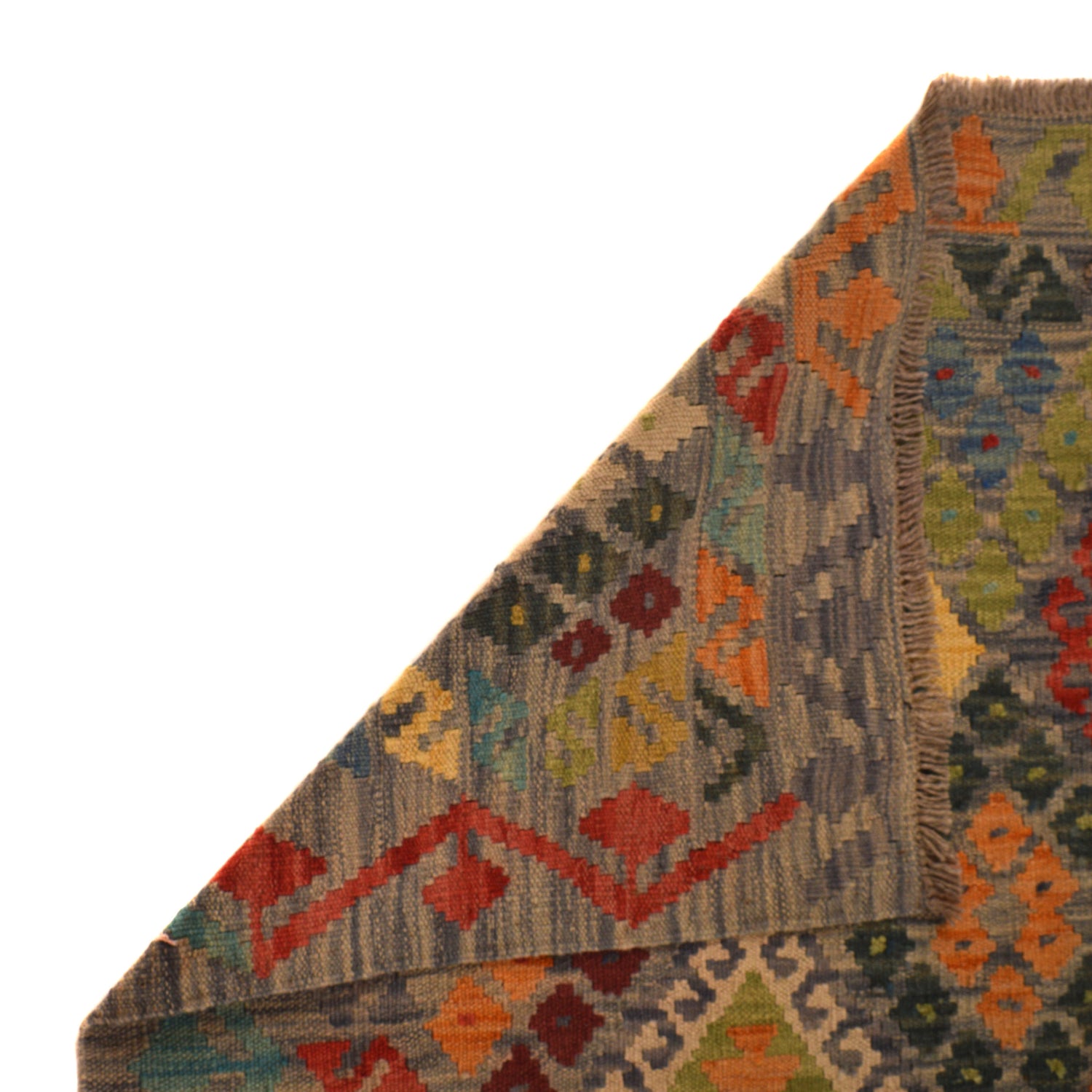 Handmade Vegetable Kilim 5' 11" x 7' 9" (ft) - No. B34693