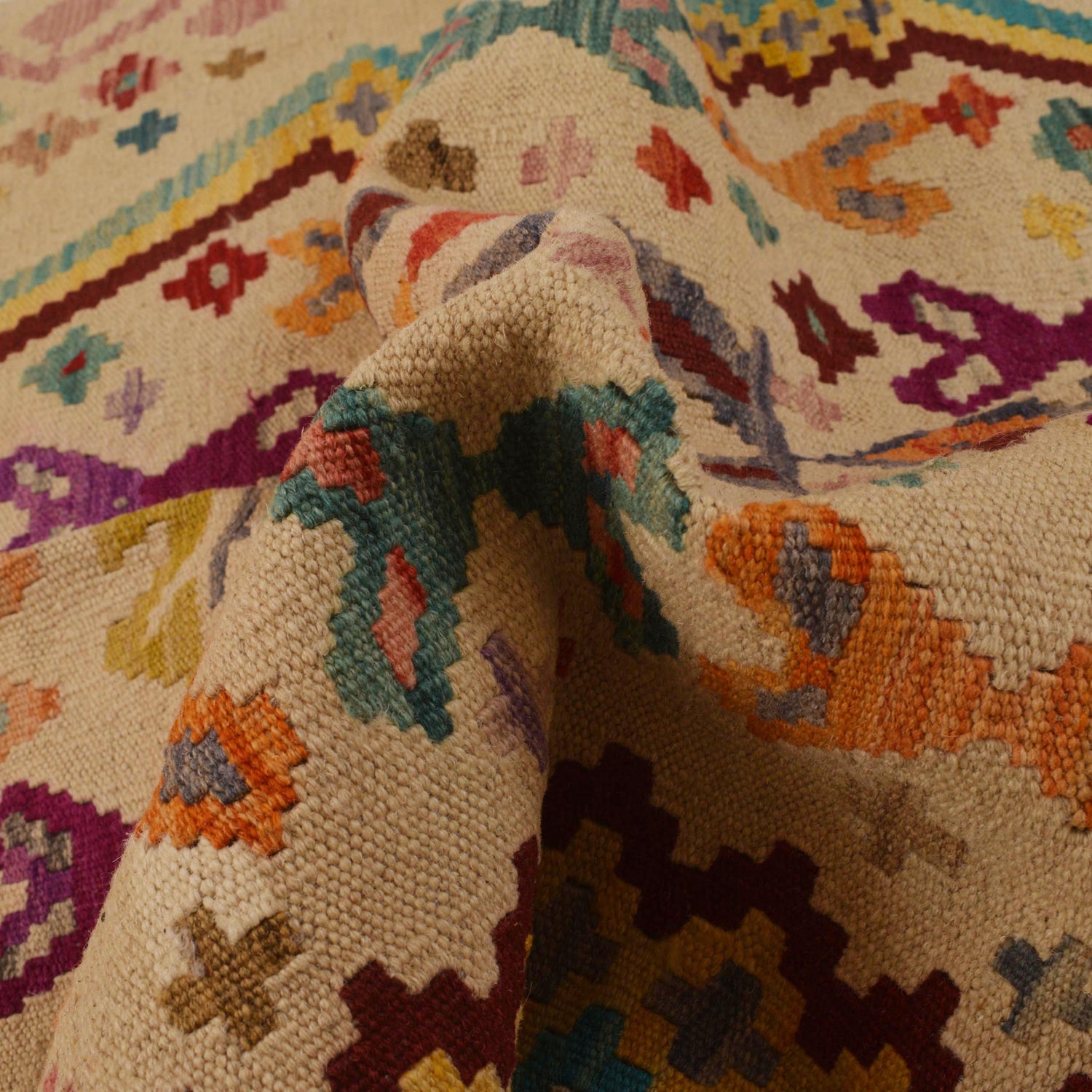 Handmade Vegetable Kilim 3' 6"  x 5' 0" (ft) - No. B34697