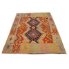 Handmade Vegetable Kilim 4' 2" x 5' 9" (ft) - No. B34700