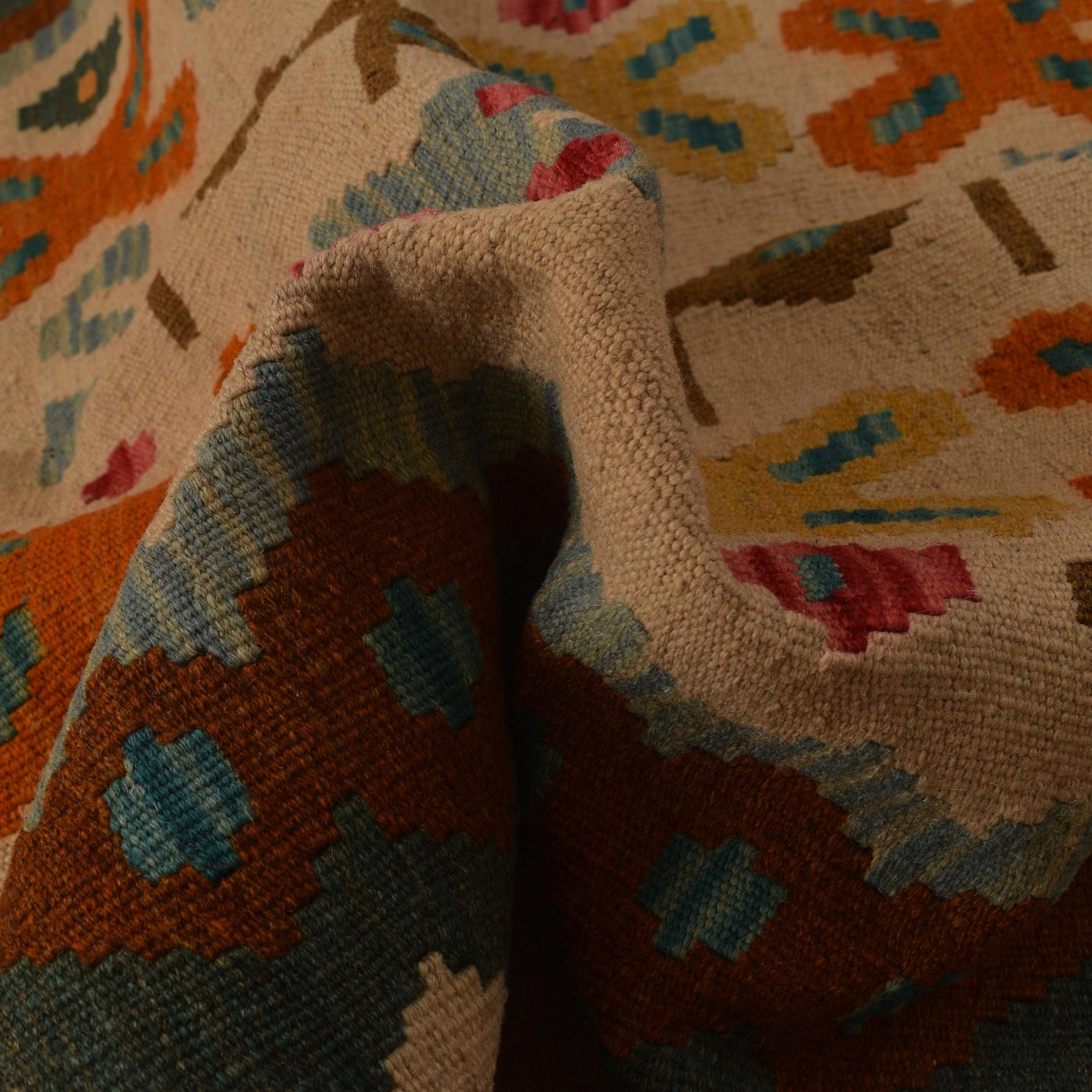 Handmade Vegetable Kelim 4' 2" x 6' 0" (ft) - No. B34701