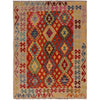 Handmade Vegetable Kilim 4' 2" x 5' 7" (ft) - No. B34702