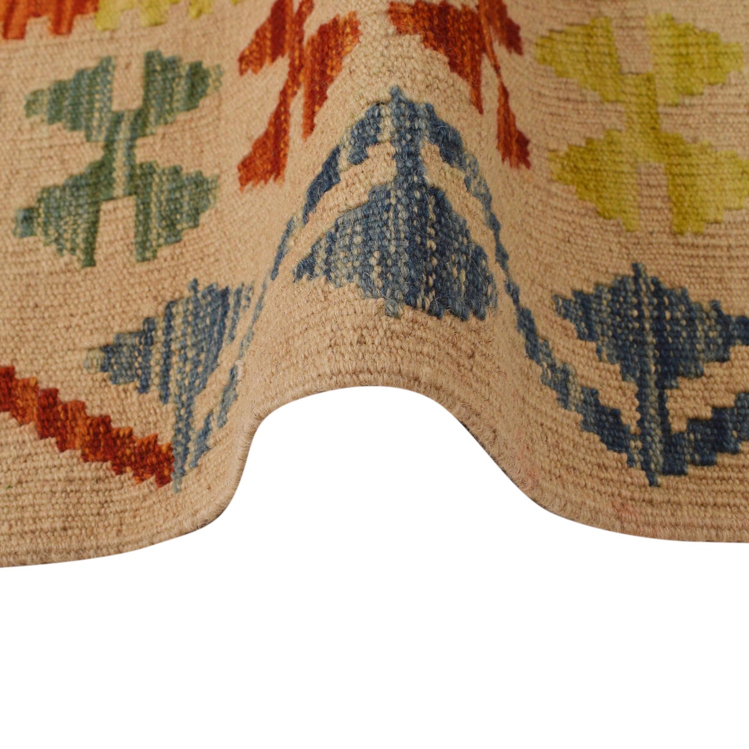 Handmade Vegetable Kilim 4' 2" x 5' 7" (ft) - No. B34702