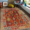 Handmade Vegetable Kilim 4' 2" x 5' 7" (ft) - No. B34702