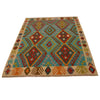 Handmade Vegetable Kilim 4' 5" x 5' 7" (ft) - No. B34707