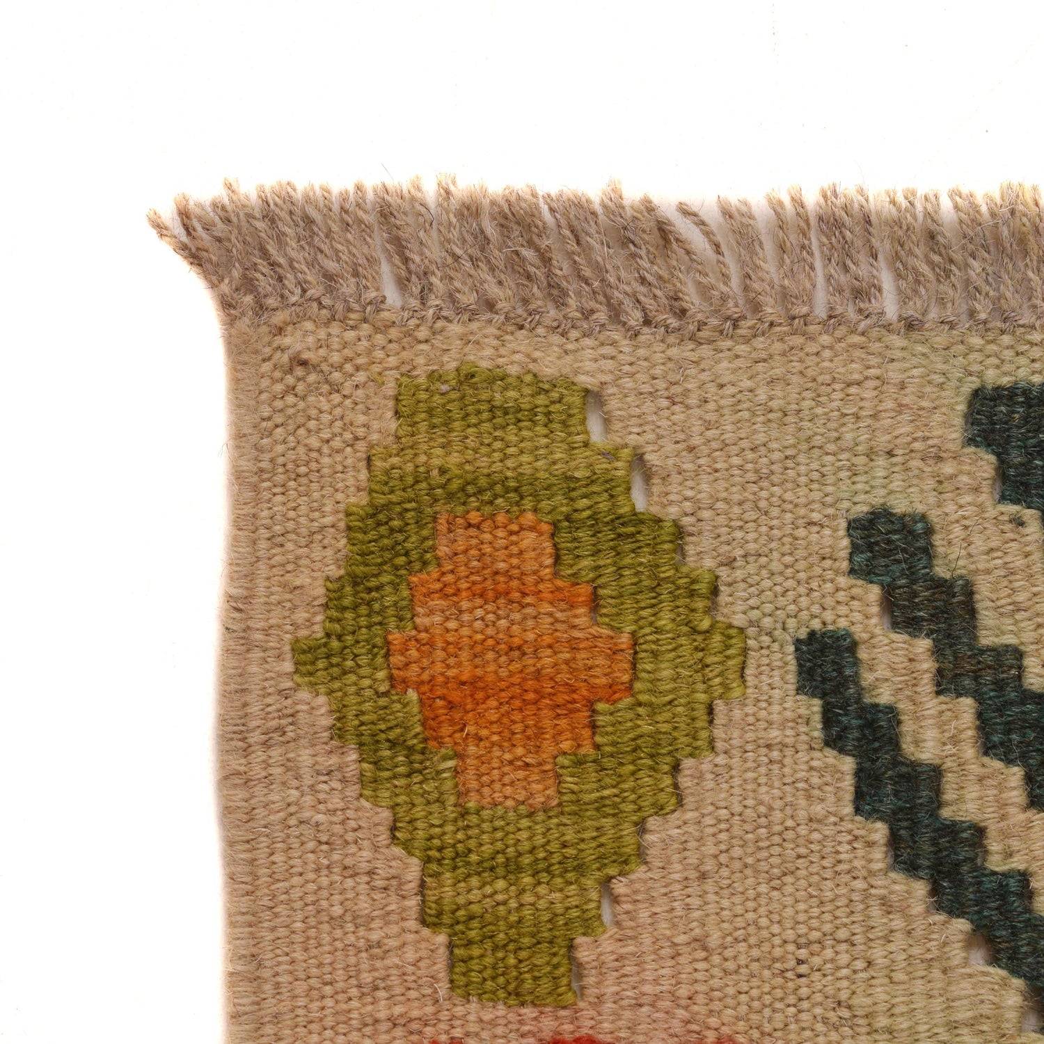 Handmade Vegetable Kilim 4' 5" x 5' 7" (ft) - No. B34707