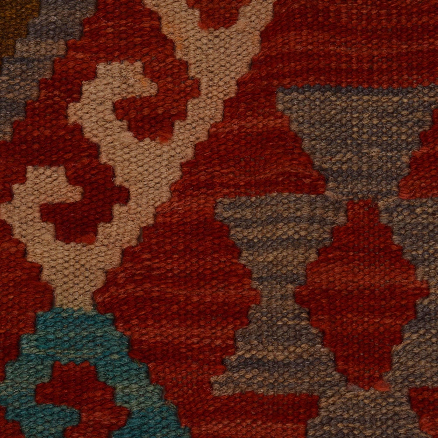 Handmade Vegetable Kelim 4' 2" x 6' 1" (ft) - No. B34709