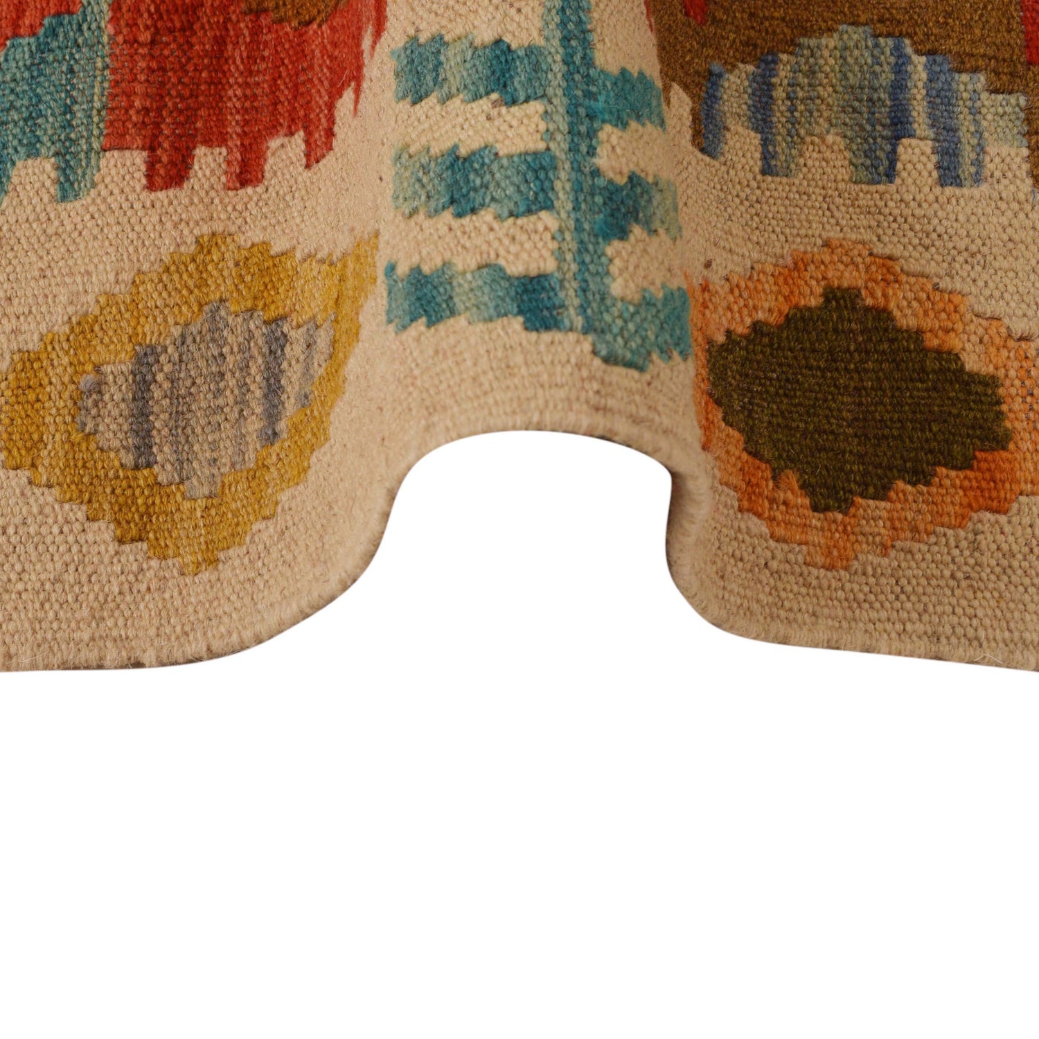 Handmade Vegetable Kelim 4' 2" x 6' 1" (ft) - No. B34709