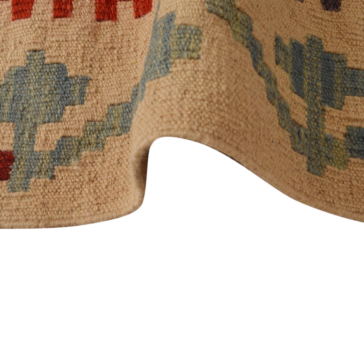 Handmade Vegetable Kelim 5' 1" x 6' 5" (ft) - No. B34715