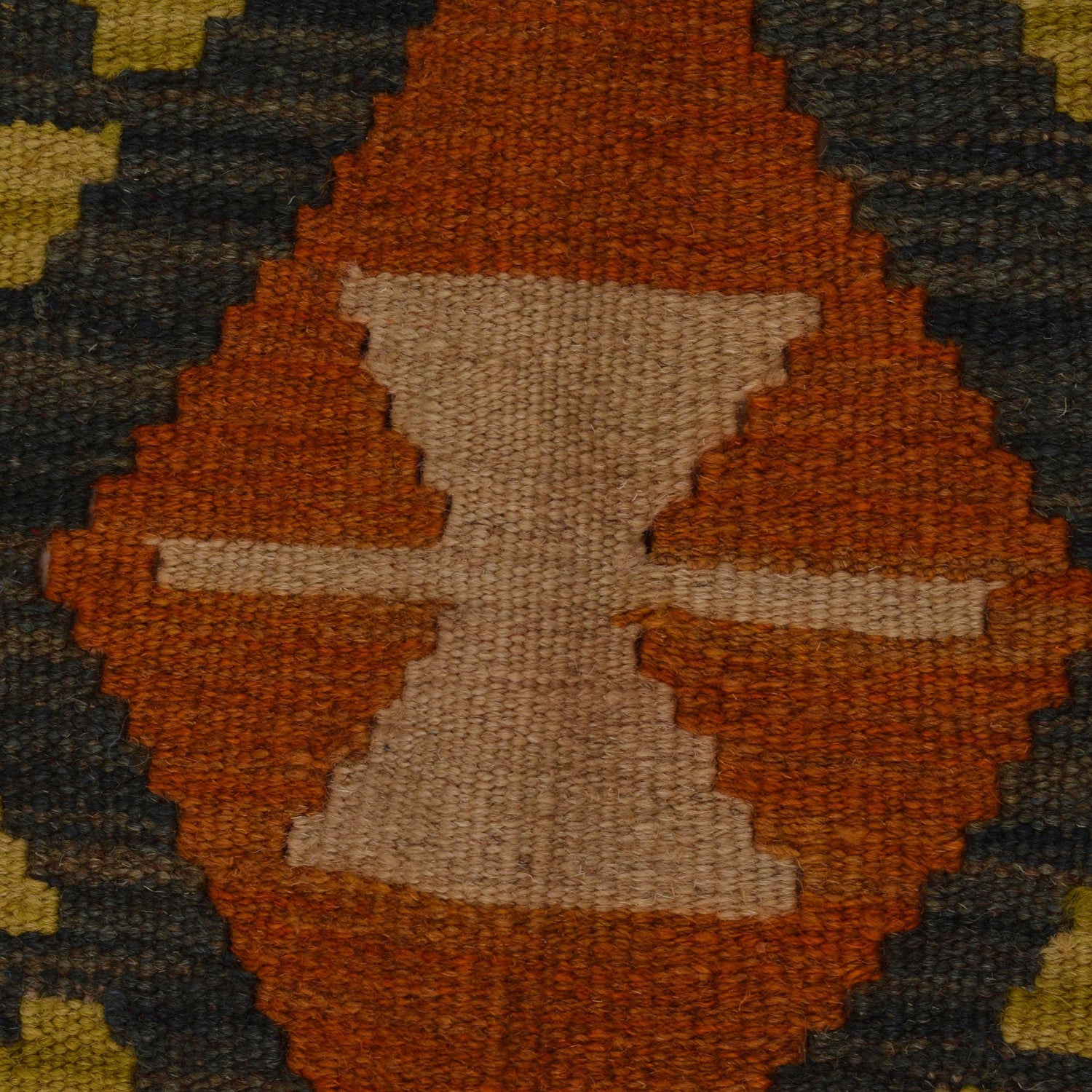 Handmade Vegetable Kelim 5' 1" x 6' 5" (ft) - No. B34718