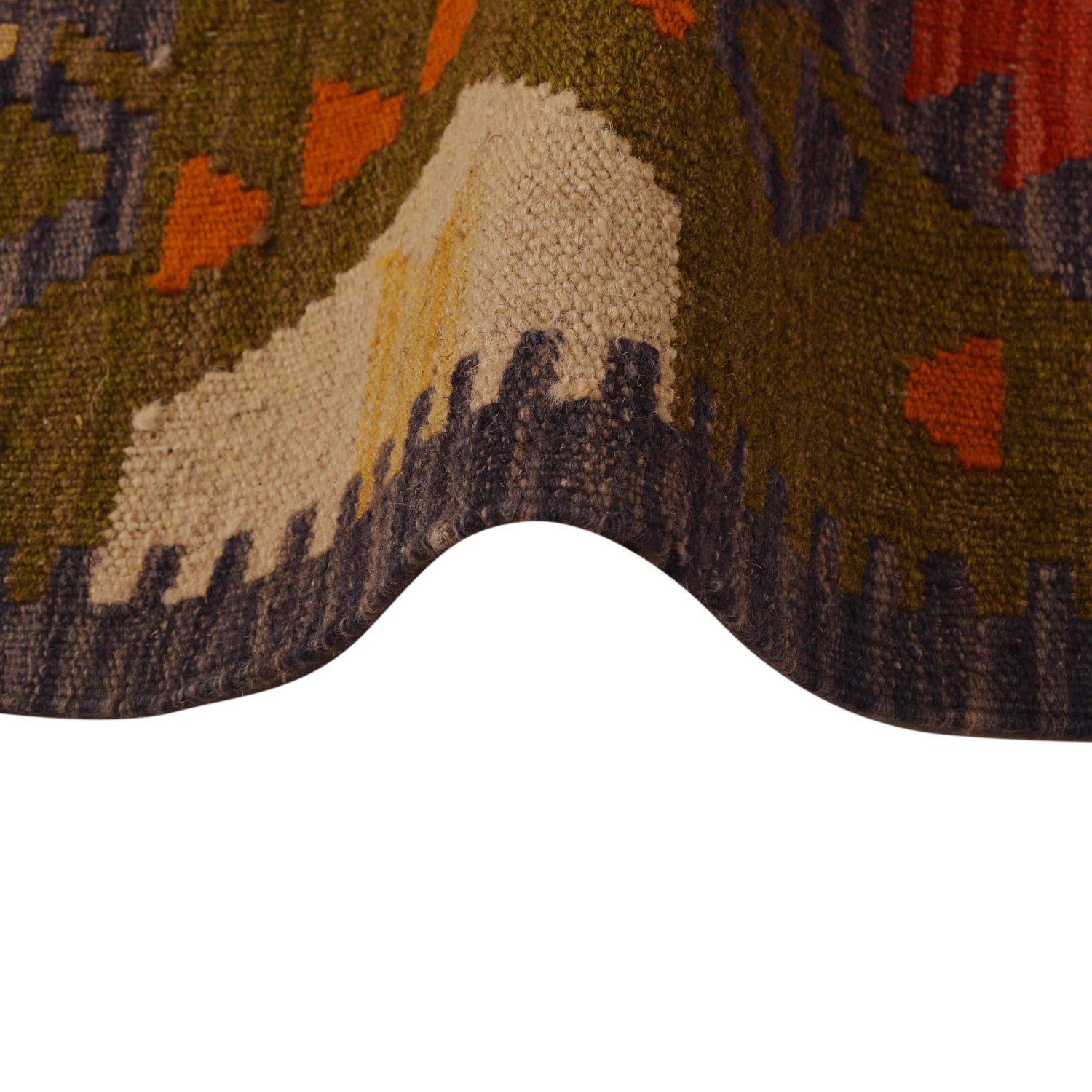 Handmade Vegetable Kilim 4' 11" x 6' 10" (ft) - No. B34719