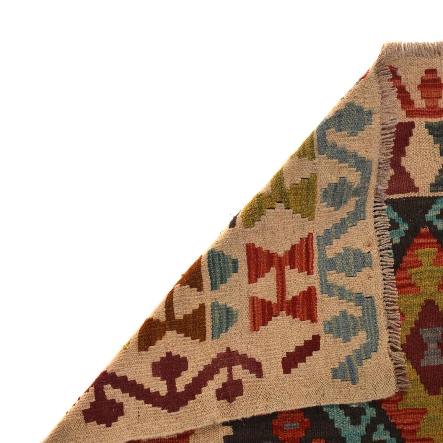 Handmade Vegetable Kilim 5' 0 x 6' 6 (ft) - No. B34720