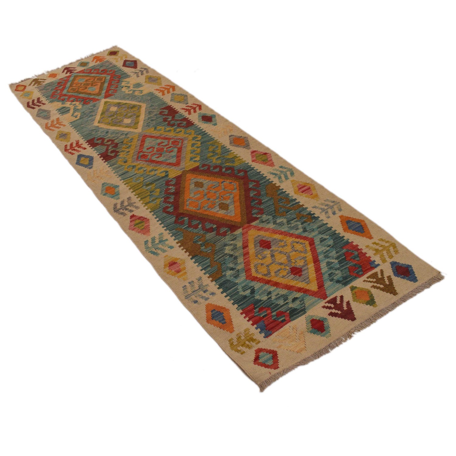 Vegetable Kilim Runner 2' 4" x 7' 10" (ft) - No. B34724