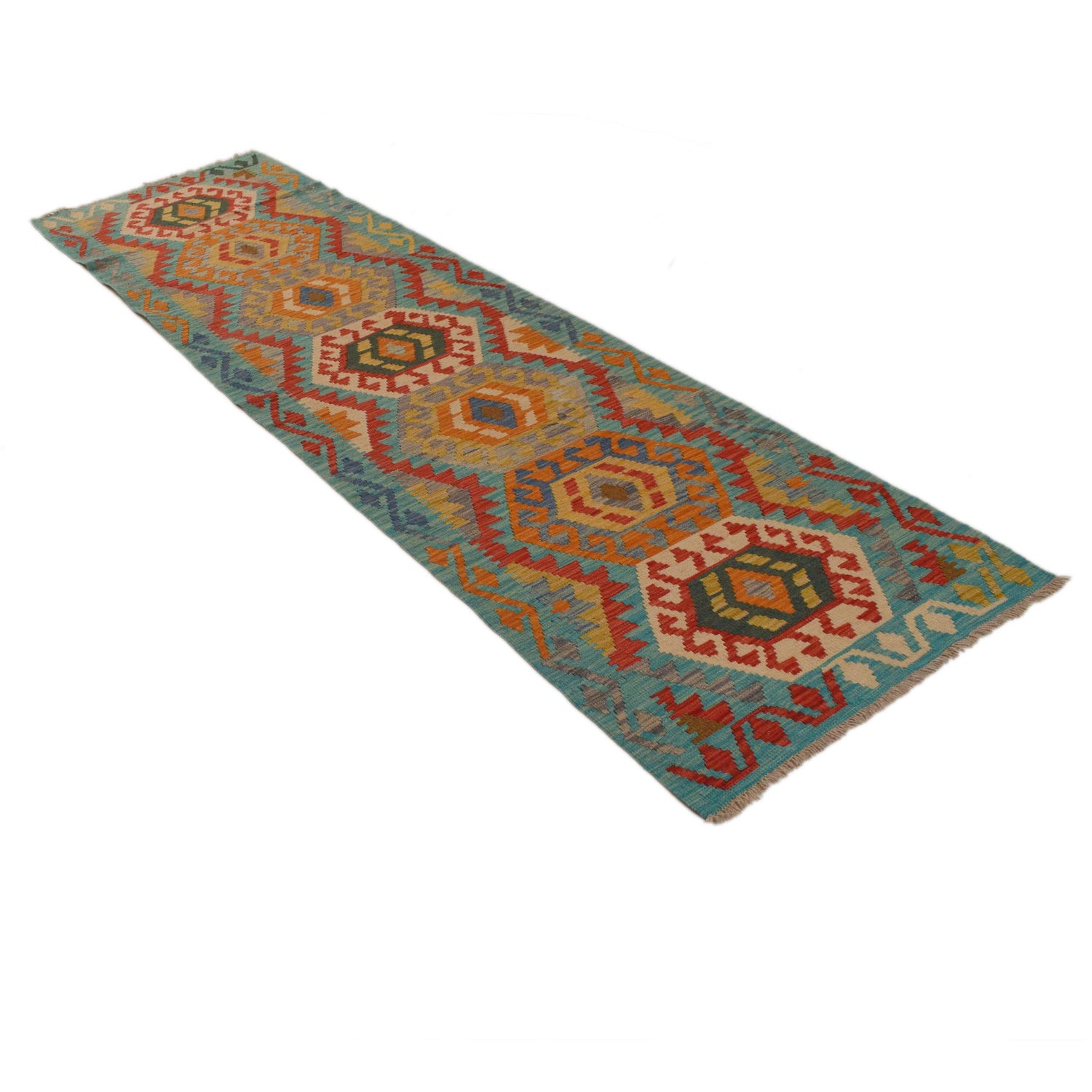 Vegetable Kelim Runner 2' 8" x 9' 6" (ft) - No. B34730
