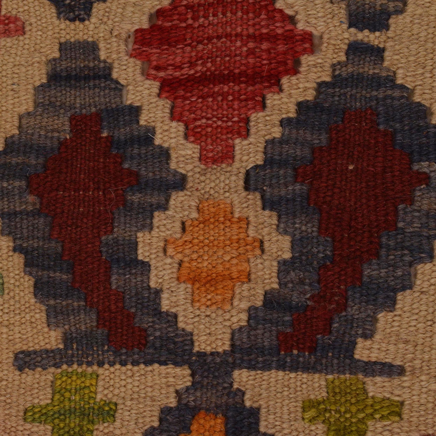 Handmade Vegetable Kelim 3' 5"  x 5' 6" (ft) - No. B34741