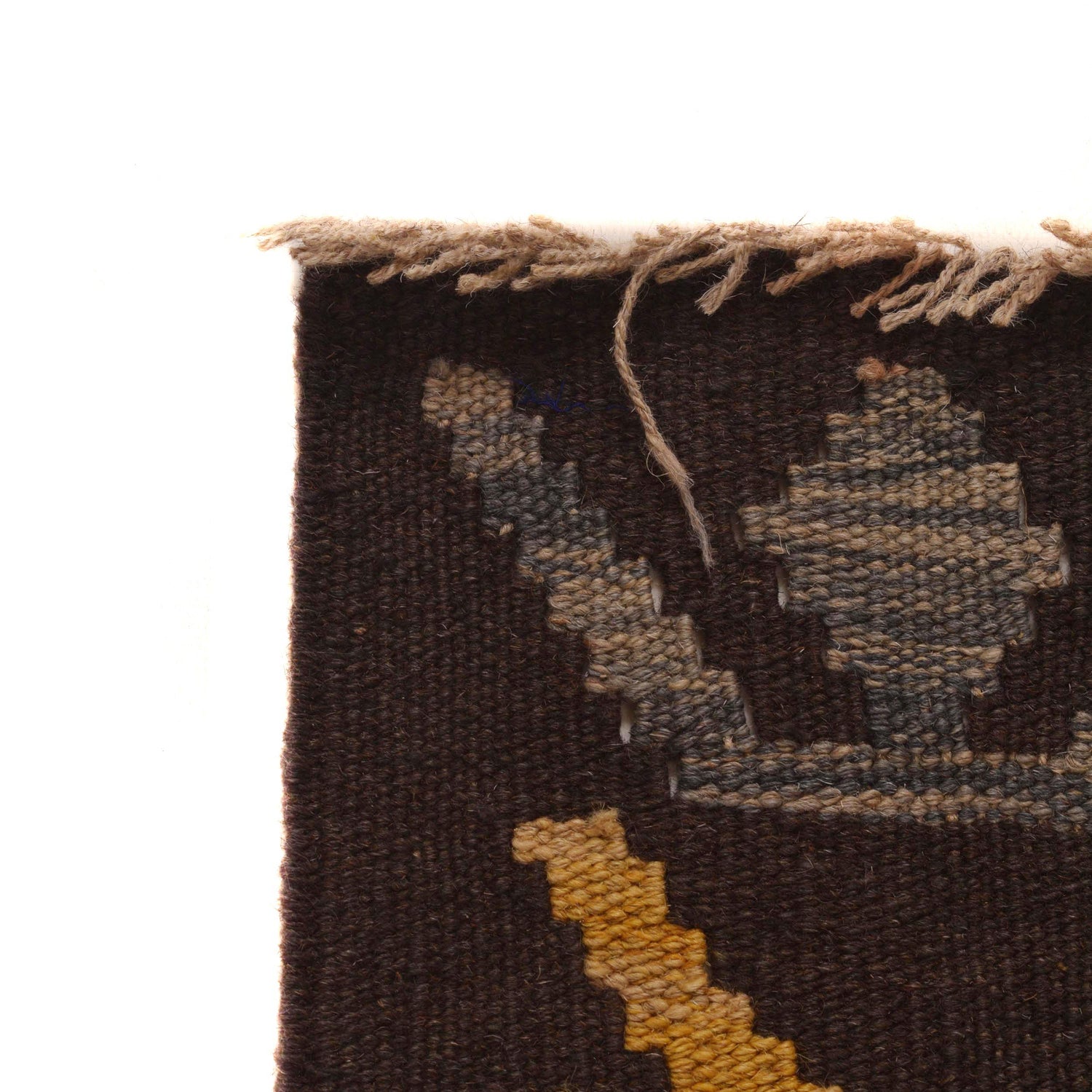 Handmade Vegetable Kelim 4' 6" x 5' 10" (ft) - No. B34746