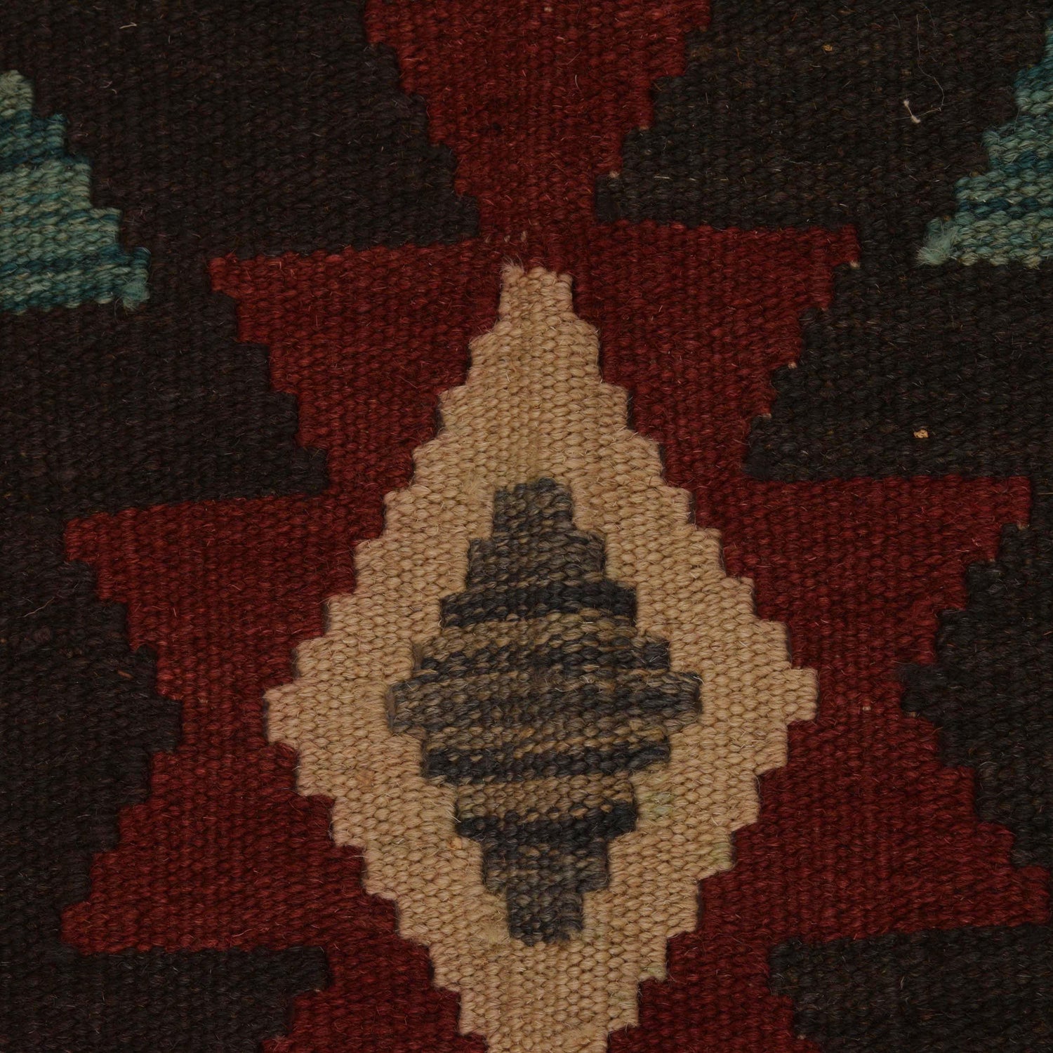 Handmade Vegetable Kelim 4' 6" x 5' 10" (ft) - No. B34746