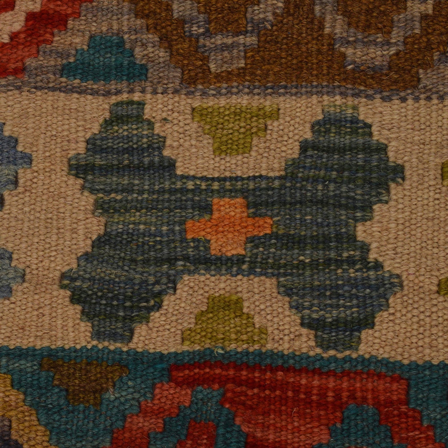 Handmade Vegetable Kilim 5' 1" x 6' 5" (ft) - No. B34747