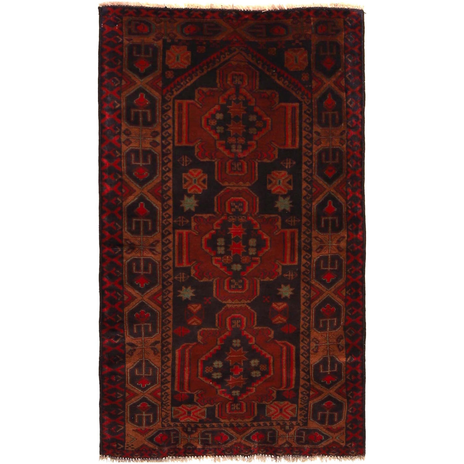Baluch Small Size Rug 2' 6" x 4' 3" (ft) - No. B34876