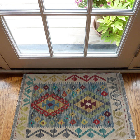 Handmade Vegetable Kelim 2' 1" x 2' 10" (ft) - No. B35129