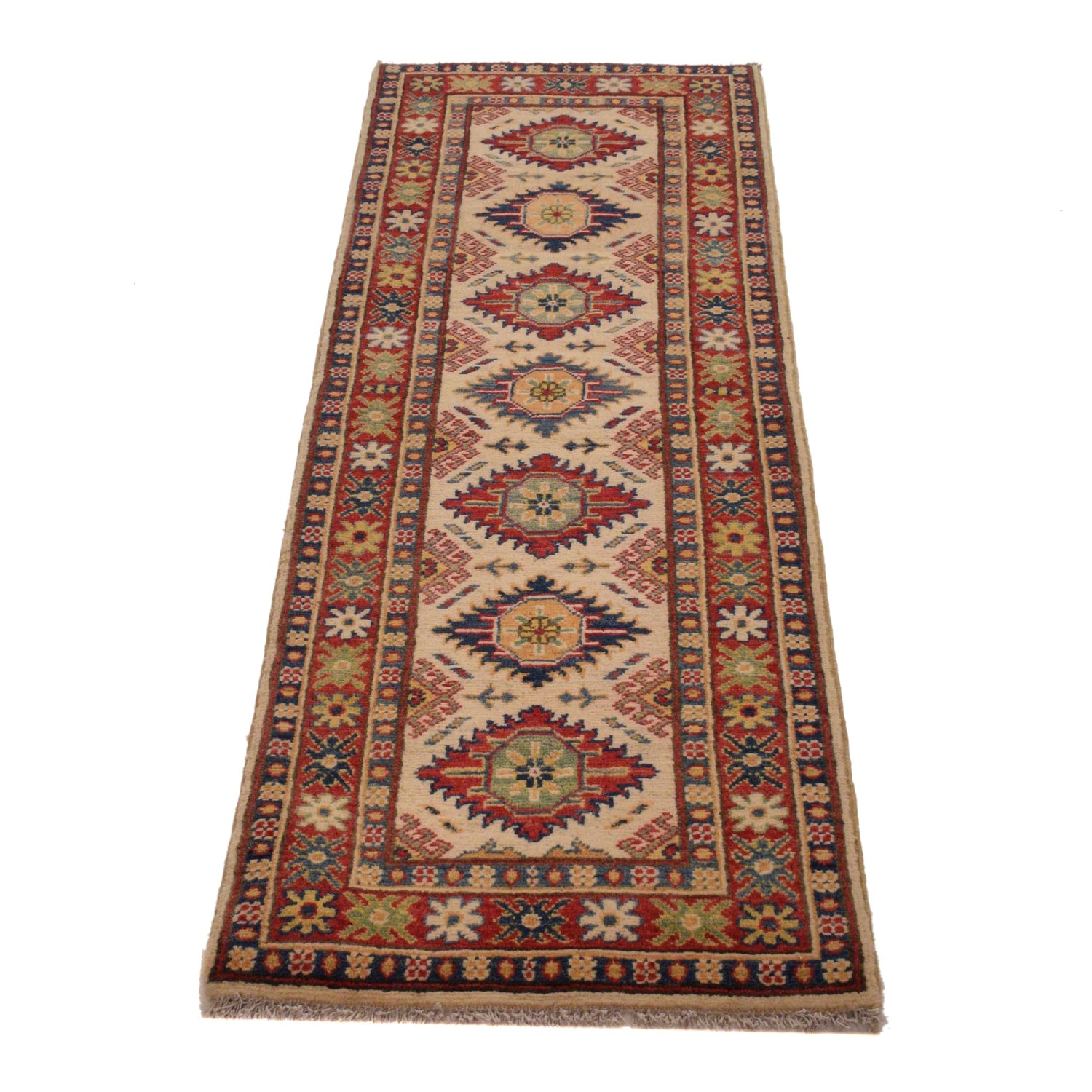 Hand Knotted Kazak Runner 1' 10" x 5' 8" (ft) - No. B35132