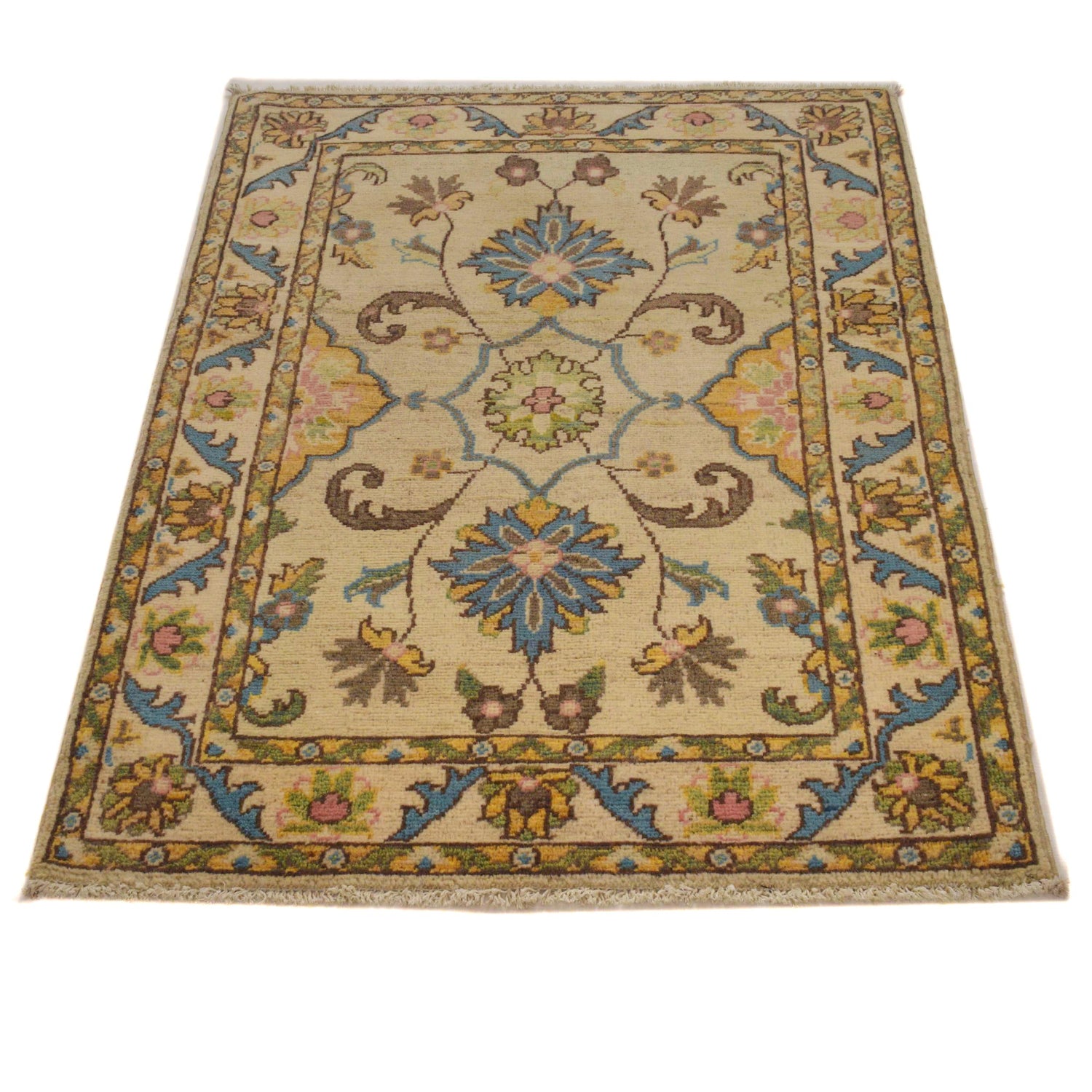 Hand Knotted Kazak Rug 2' 8 x 4' 2 (ft) - No. B35139