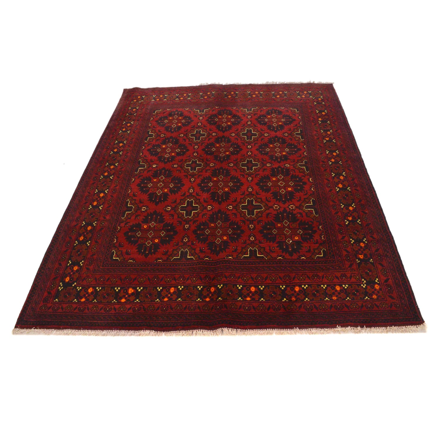 Red Color Khal Mohammadi Rug 4' 11 x 6' 5 (ft) - No. B35147