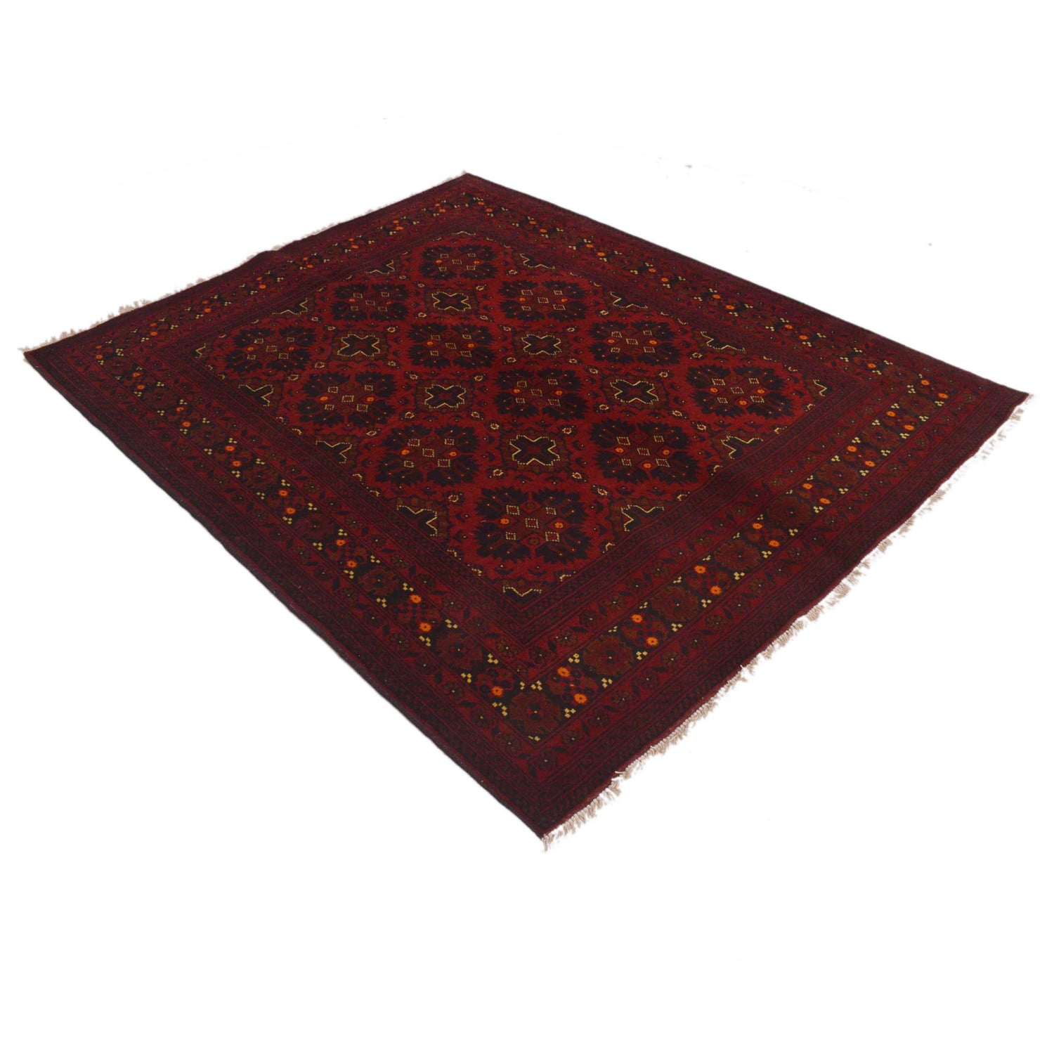 Red Color Khal Mohammadi Rug 4' 11 x 6' 5 (ft) - No. B35147