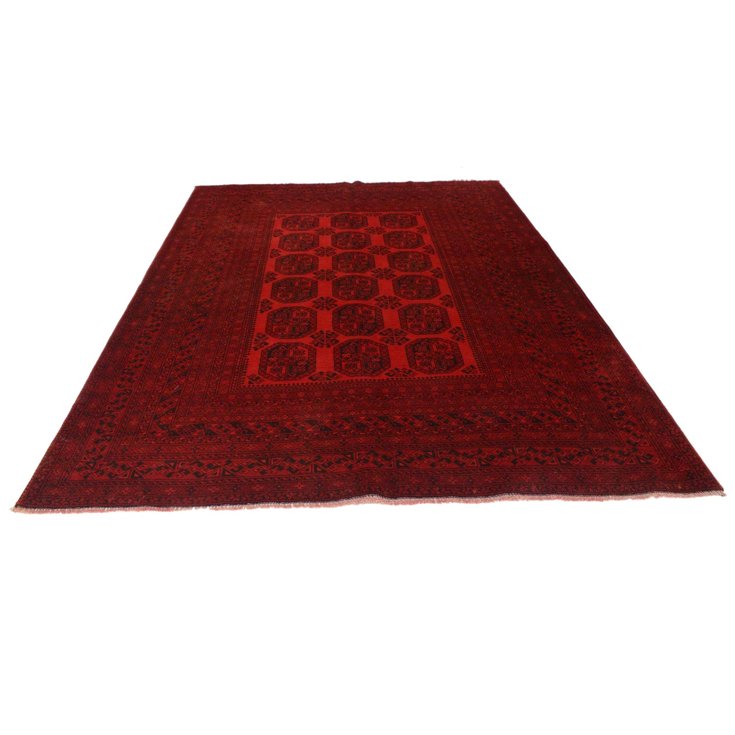 Traditional Red Fil pa Carpet 6' 10" x 9' 3" (ft) - No. B35148