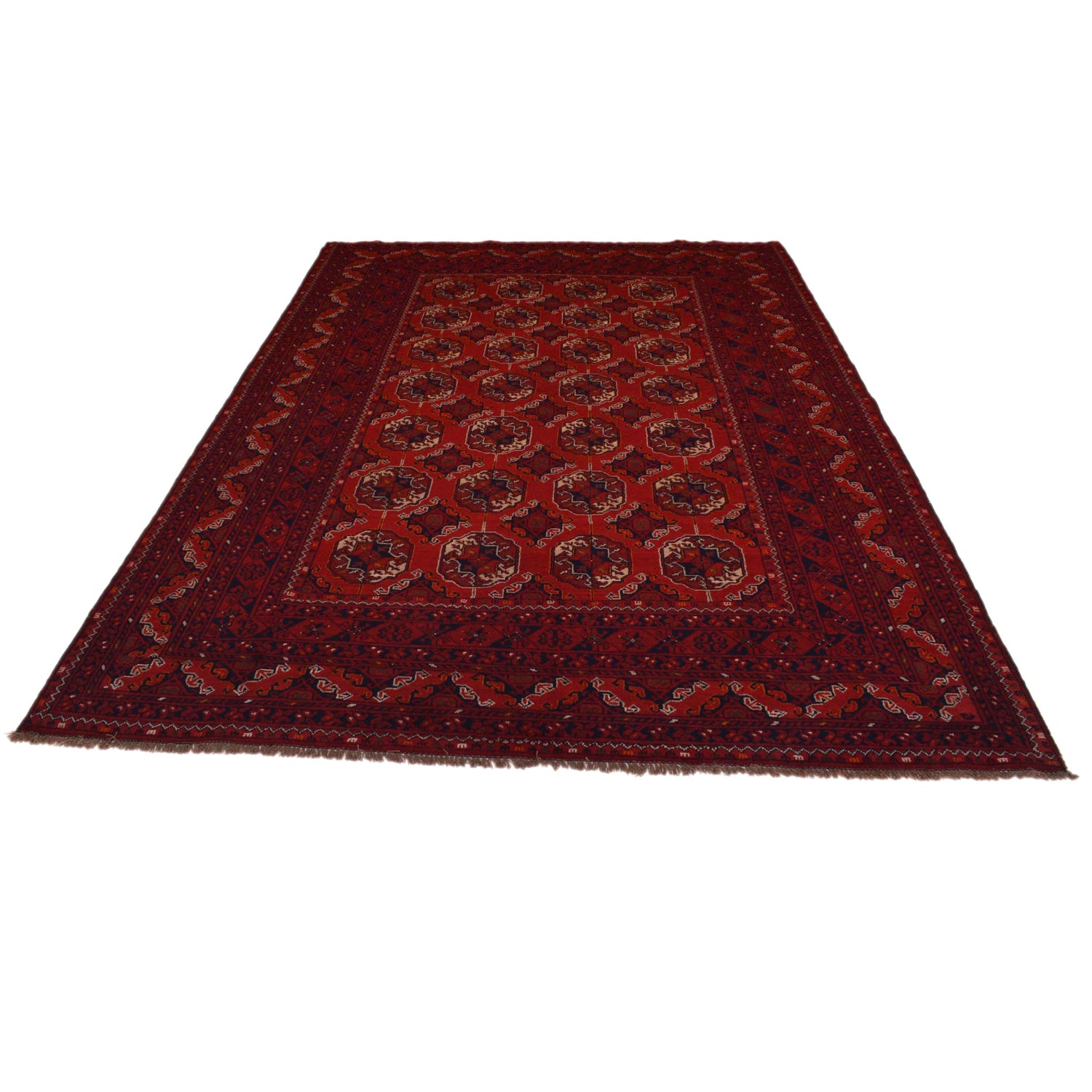 Oriental Bukhara Carpet 6' 4" x 9' 6" (ft) - No. B35168