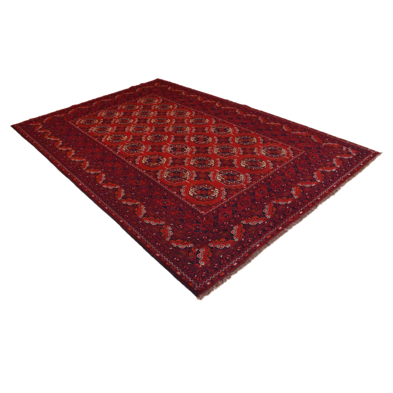 Oriental Bukhara Carpet 6' 4" x 9' 6" (ft) - No. B35168