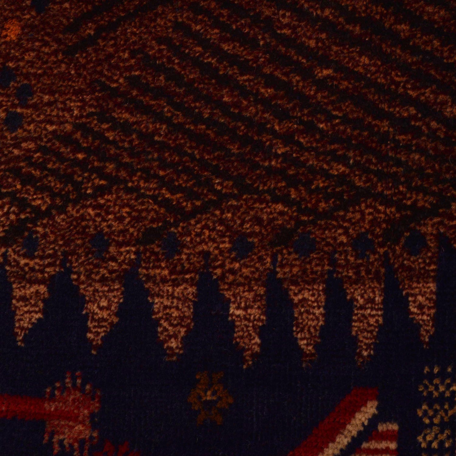 Handmade Village Design Rug 2' 11" x 4' 10" (ft)- No. B35169