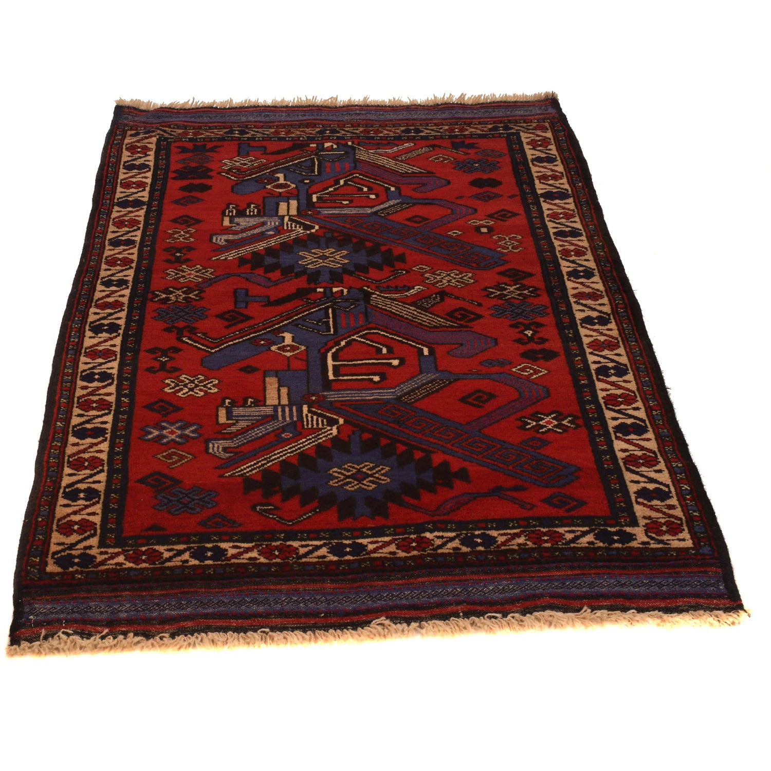 Baluch Medium Size Rug 3' 2" x 4' 9" (ft) - No. B35177